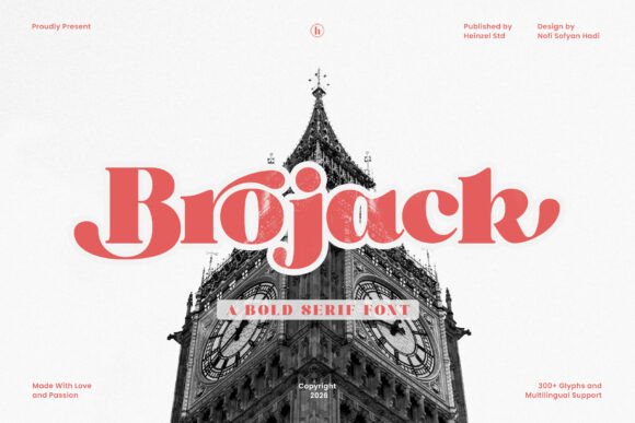 Brojack: A Bold Retro Serif with Modern Soul