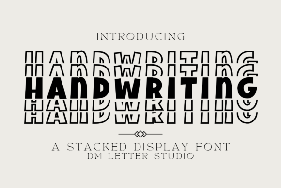 Handwriting Stacked: A Playful Type for Creative Projects