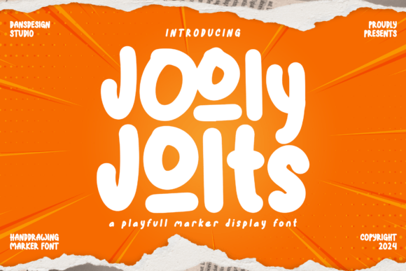 Jooly Jolt: The Hand-Drawn Font Bursting with Playful Energy