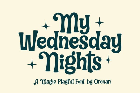 My Wednesday Night: The Font That Blends Playful Whimsy With a Spooky Edge