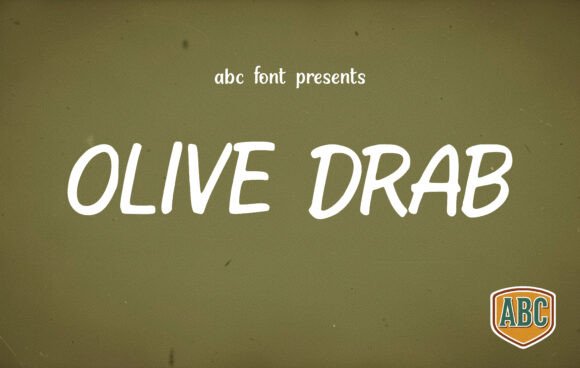 Olive Drab: A Typeface for Grit and Authenticity