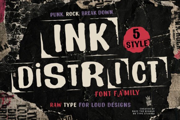 Rebel Typography: Channeling Raw Energy with Ink District