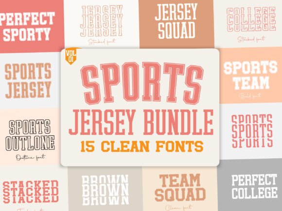 The Classic Varsity Look: A Guide to the Sports Jersey Font Bundle