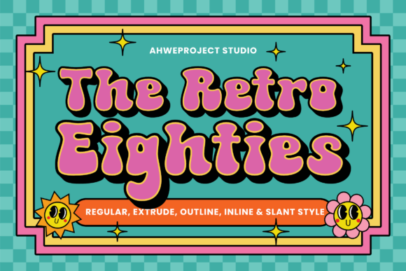 The Retro Eighties: A Typeface That Channels 1980s Energy
