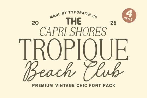 Tropique: Vintage Coastal Charm for Modern Brands